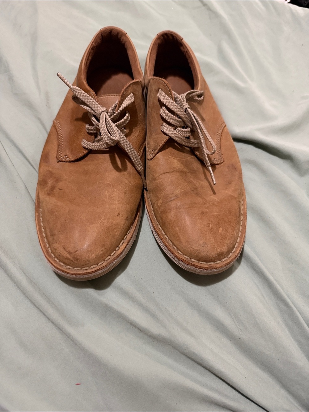 Clarks Men's Tan Leather Chukka Lace-Up Boots